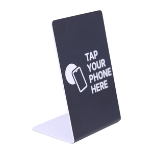 Tarjeta de Membresía NFC de PVC con Código QR Inteligente Personalizado para Acceso a Redes Sociales, Soporte de Mesa RFID en Blanco para Reseñas de <span class=keywords><strong>Google</strong></span> - Product Image 1