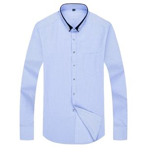 Camicie a righe a maniche lunghe formali di alta qualità camicie eleganti da <span class=keywords><strong>uomo</strong></span> camicie sociali <span class=keywords><strong>viola</strong></span> Camisa - Product Image 4