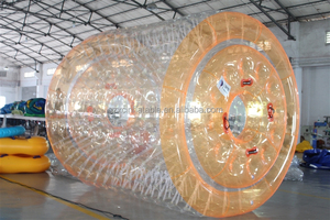 Rol bola berjalan air tiup transparan, Rol air dapat ditiup, tabung penggulung untuk kegiatan - Product Image 4