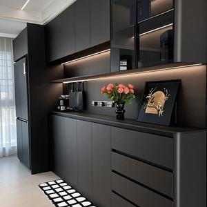 خزانة تخزين متعددة الوظائف قابلة للتعديل لغرفة المعيشة، طاولة بوفيه عصرية لغرفة الطعام - Product Image 1