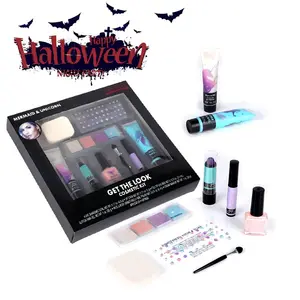 Wholesale Cosmetic Supplier Lipstick Eyeshadow Eyeliner Makeup Set Non-toxic Halloween Makeup Kit for Kids Adults