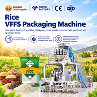 Machine d'emballage de riz multifonctionnelle automatique verticale de 200g à 500g
