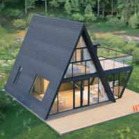 90 ㎡ Triangle Maison Loft Maison Conteneur Ready Made 2 Bedroom 2 SDB Maison Préfabriquée Maison Modulaire Préfabriquée Bâtiment en Bois