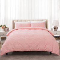 Housses de couette en microfibre délavées, 3 pièces, style Boho, personnalisé, pour la maison, broderie, Shabby Chic, vente en gros