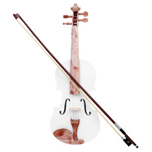 <span class=keywords><strong>Precio</strong></span> barato de fábrica, violín para principiantes, instrumento Musical, adornos artísticos, gran oferta, estilo de patrón, violín blanco 4/4 con estuche - Product Image 6