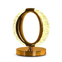 Lampe de table en cristal de luxe léger pour chambre à coucher, bureau, salon - Contrôle tactile, veilleuse, éclairage d'ambiance pour PC, décoration de piste