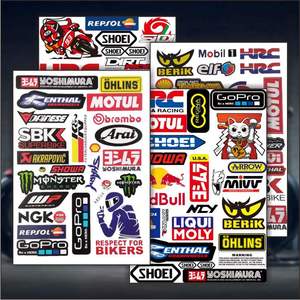 Calcomanías Decorativas para Motocross con Gráficos de Carreras de PVC, Adhesivos <span class=keywords><strong>Reflectantes</strong></span> para Motocicletas y Scooters Eléctricos, Resistentes al Agua - Product Image 4