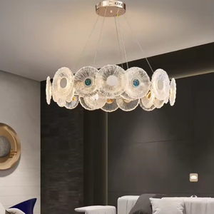 Living Room Bedroom dining room Hanging Lights modern indoor lighting clear glass rectangular <b>chandeliers</b> - Product Image 1