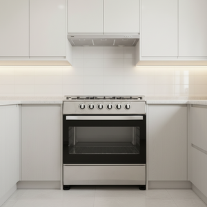 Cuisinière à <span class=keywords><strong>gaz</strong></span> traditionnelle 5 brûleurs en acier inoxydable avec four et grill, efficacité énergétique B, pour usage domestique et extérieur, autoportante - Product Image 4