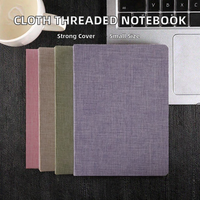Bestseller A6B6 PVC-Papier-Stoff-Notizbuch Thermobindung Maßgefertigtes Fadenheftungs-Tagebuch Kariert Blanko Liniert Taschenkalender Terminplaner 100