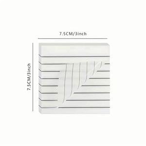 6 ชิ้น/300 แผ่น 3x3 นิ้ว กระดาษโน้ตใสกันน้ำ PET แบบมีกาวในตัว ลายเส้นเรืองแสงสีสันสดใส ของขวัญสำหรับนักเรียนและสำนักงาน - Product Image 2
