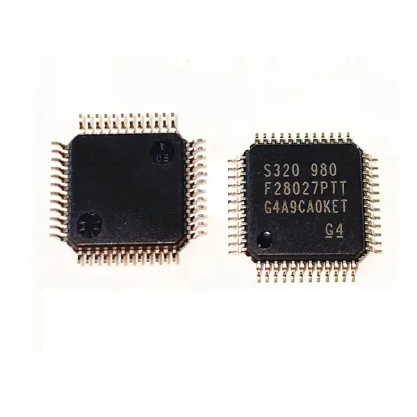 Microcontroladores TMS320F28027PTT, 32 bits, Piccolo F2802x, C28x, RISC, 64KB, Flash, 3,3 V, 48 Pines, LQFP, circuitos integrados, TMS320F28027PTT