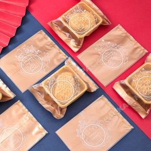 Sac d'emballage en plastique souple de qualité alimentaire écologique pour pain, gâteau de lune, biscuits, avec trois côtés scellés, <span class=keywords><strong>film</strong></span> en rouleau moulé par soufflage - Product Image 5