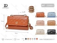 Borsa tote da donna con doppio manico in microfibra, pelle sintetica, tinta unita, per uso quotidiano, per tutte le stagioni - Product Image 1