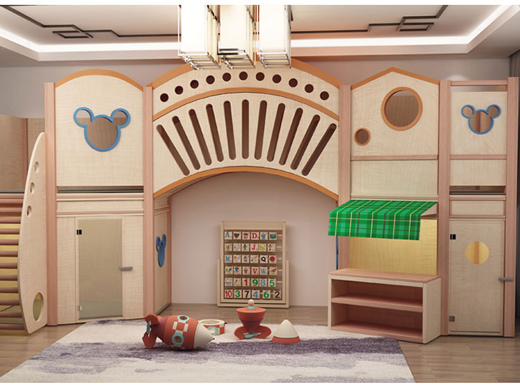 Superbe espace de jeu théâtral pour enfants.