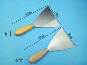 Couteau à mastic à manche en bois, outil de peinture, grattoir de nettoyage, spatule, vente en gros d'usine - Product Image 2
