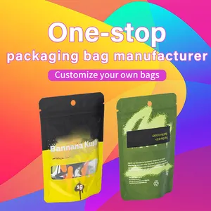 Custom Mylar Bag Smell Proof 3.5g 7g 14g 28g Gummies Candy Food Doypack Zipper Packaging Stand Up Pouch