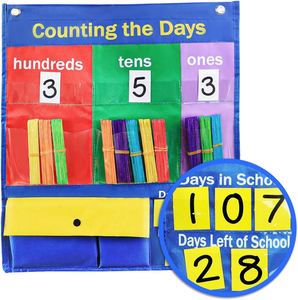 Tableaux de Valeurs Positionnées pour la Classe & Housses de Présentoirs de Comptage à Pochettes – Centaines, Dizaines, Unités – Fournitures de Bureau et Scolaires - Product Image 6