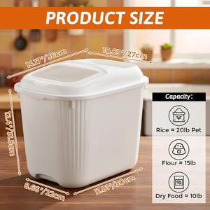5/10/15/25/30kg Capacity Eco-Friendly PP Plastic <b>Kitchen</b> <b>Storage</b> Container with Moisture-Proof and Insect-proof Features - Product Image 2