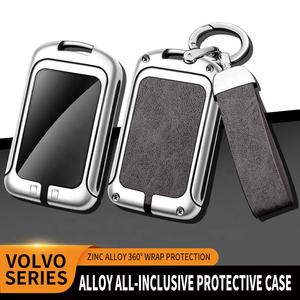 Accessoires de voiture de mode promotionnels porte-clés de voiture personnalisé étui à clés en cuir en alliage de Zinc pour <span class=keywords><strong>Volvo</strong></span> <span class=keywords><strong>Xc40</strong></span> Xc60 Xc90 S90 V90 T5 T6 <span class=keywords><strong>T8</strong></span> - Product Image 4