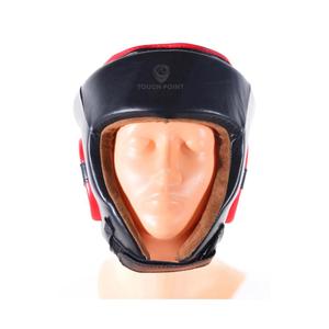 อุปกรณ์ป้องกันศีรษะแบบเต็มหน้าสำหรับชกมวย,อุปกรณ์ป้องกันศีรษะสีแดงหนังวัวแท้ - Product Image 5