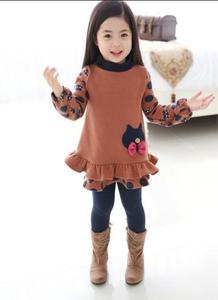 Venta al por Mayor en Línea, Ropa Infantil, Vestido Casual Dulce de Manga Larga con Lazo para Niñas, de Fábrica China - Product Image 6