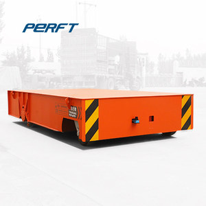 Carro de Transferencia Eléctrico sin Rieles, Carro Plano con Ruedas de Goma Direccionables para Transporte de Bobinas/Moldes de Acero 360 °   Rotación y Personalización - Product Image 2