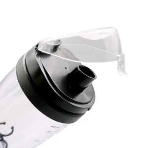 배터리 전원 주방 전기 자동 아크릴 단백질 셰이커 450ml 믹서 병