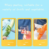 Couteau à éplucher les fruits et légumes en acier inoxydable avec boîte de rangement Récipient à éplucher les pommes de terre multifonctionnel pour la cuisine