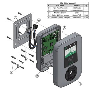 Wattzing-22kw เครื่องชาร์จรถยนต์ไฟฟ้าแบบเร็วเชิงพาณิชย์ รุ่นใหม่ 7KW 20KW 30KW GBT รองรับ OCPP สำหรับรถยนต์ส่วนบุคคล - Product Image 4