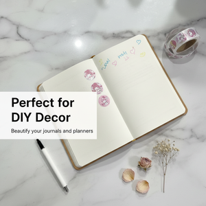 Pink My Melody cartoon sticker roll in Instagram style, perfect for decorating journals and diaries. Cute, high-quality round se - Product Image 3