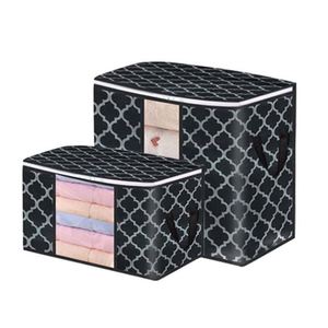 Large Space Saver Comforters Foldable Underbed Storage, Bags Zip with Clear Window for Blankets Clothes - Product Image 2