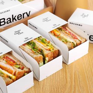 Diskon besar kotak anjing panas Sandwich ramah lingkungan 14*6.5*5 cm kertas karton tahan minyak untuk makanan cepat dibawa pulang Restoran grosir - Product Image 5