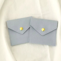 Logo personnalisé mignon petits sacs de rangement de bijoux en microfibre boucle d'oreille anneau breloque collier organisateur à la main cadeaux promotionnels pochettes
