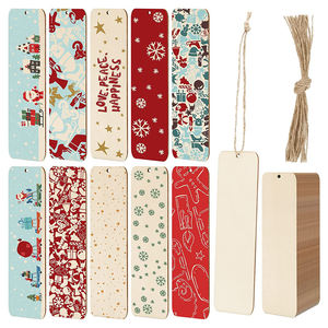 Marcadores de Libros de Madera con Orificios, Etiquetas de Madera en Blanco para Manualidades, Marcadores de Libros de Madera - Product Image 2