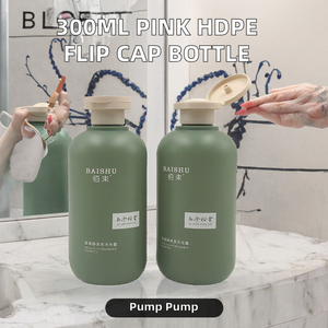 ขวดบีบพลาสติก HDPE ผิวด้าน ฝาเปิดปิดแบบพลิก สำหรับแชมพู ครีมอาบน้ำ เจลอาบน้ำ 300 มล. 500 มล. รับทำโลโก้ตามสั่ง - Product Image 2
