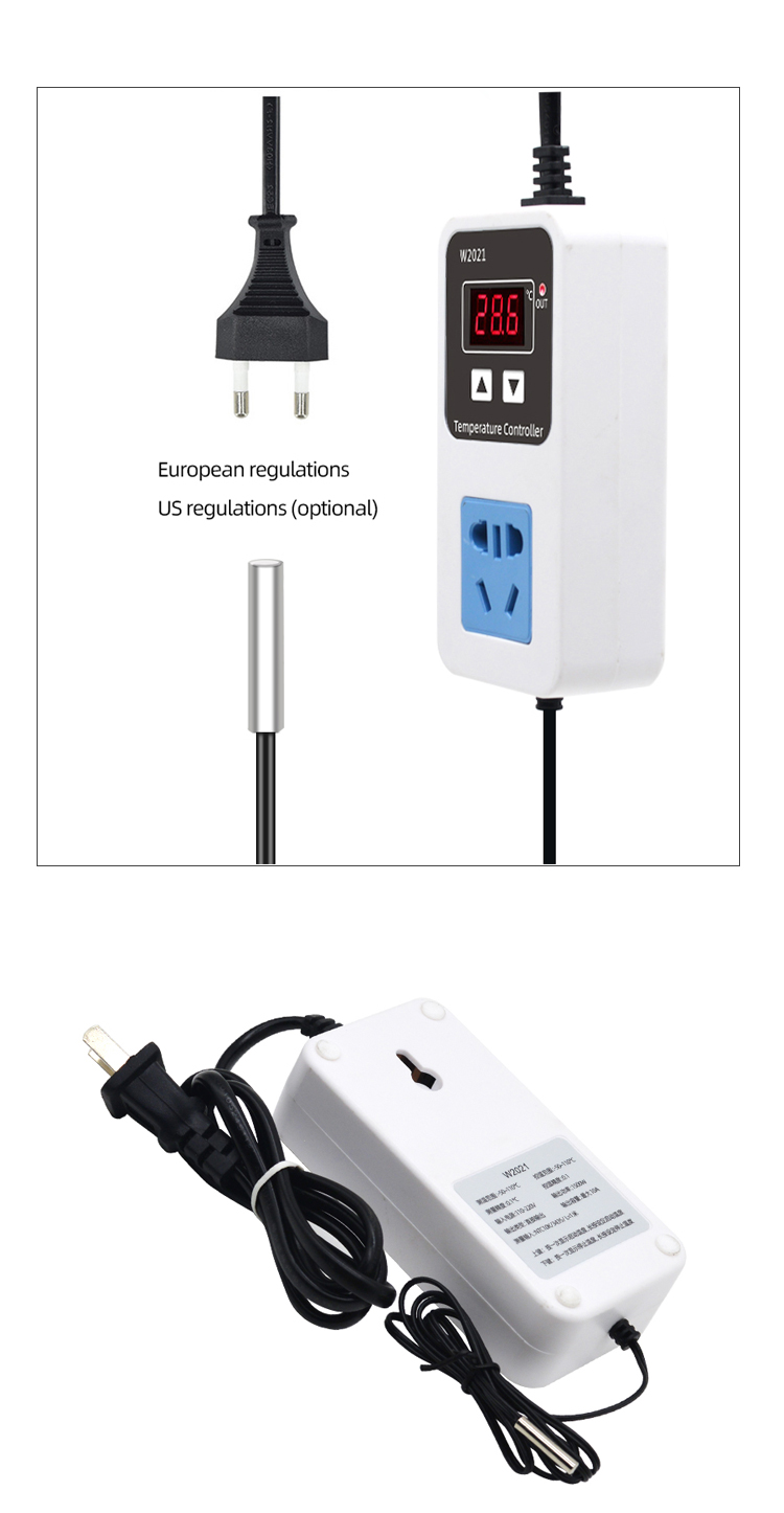 digital temperature controller 220V thermostat socket Special thermostat for incubator W2021(图9)