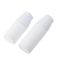Botol Pompa Plastik Tanpa Udara 5ml untuk Krim Wajah, Lotion, Pembersih Wajah, Warna Putih, Bahan PP PCR, Model Silinder, dengan Tutup Crimp, Promo Hot Sale