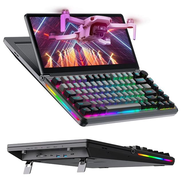 K3 Mechanical Gaming Keyboard with Touchscreen,82 Keys Keyboard,75°Foldable Touchscreen Mechanical Keyboard