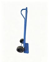 Chariot à main robuste de 450 kg en acier avec cadre fermé, 2 roues réglables, personnalisable OEM, pour utilisation avec des outils