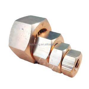 Yushung <span class=keywords><strong>Bronze</strong></span>-Muttern B150 C63000 Nickel-Aluminium-<span class=keywords><strong>Bronze</strong></span> Schwere Sechskantmuttern ASTM/ANSI B18.2.2 3/8 Zoll bis 1 1/4 Zoll - Product Image 2