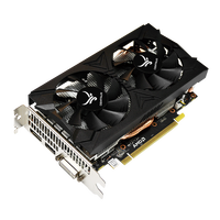 CENTAUR RX 580 kartu Video, kartu Video 8GB 2048SP dengan 256Bit PCI-E 3.0 8Pin Radeon GPU pipa panas Multi-Port DP GDDR5 pendingin kipas