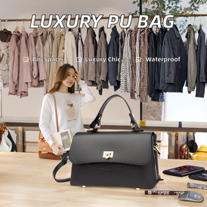 2025 Style High Quality Premium PU Large Capacity Waterproof Elegant Women's Crossbody Bag with Polyester Lining Luxury Brand - Product Image 2