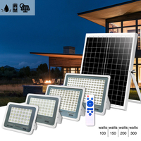 Projecteurs solaires LED d'extérieur 100W 150W 200W 300W IP65 COB Série Océan Bleu