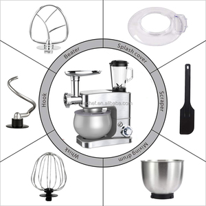 SOHEF 3合1 5L 1300W 立式搅拌机带绞肉机搅拌器附件多合一厨房机器用于搅拌研磨混合 - Product Image 6