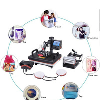 Presse à Chaleur Multifonctionnelle 12x15 Pouces pour Impression Personnalisée de T-shirts, Tasses, Casquettes et Assiettes