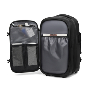 Sac à dos trolley à prix de gros, compatible <span class=keywords><strong>ordinateur</strong></span> portable <span class=keywords><strong>17</strong></span> <span class=keywords><strong>pouces</strong></span>, avec serrure TSA, panneau arrière anti-poussière, léger, sac pour homme - Product Image 1