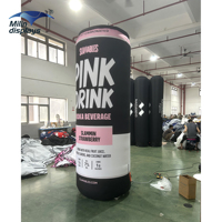 Structures gonflables personnalisées en forme de canettes de boisson pour festivals, événements extérieurs, symboles de marque, promotion des vacances et publicité