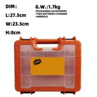 Ensemble de tournevis électrique sans fil 18V, visseuse à chocs sans balais, batterie Li-ion, outils électriques industriels, 10 mm max, sans clé, OEM