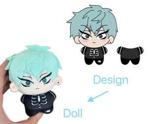 OEM Custom 5cm 10cm 15cm 20cm ricamo stella marina su misura fatto di peluche personaggio umano imbottito giocattolo - Product Image 4